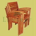 Sill&oacute;n de madera - Apilable 